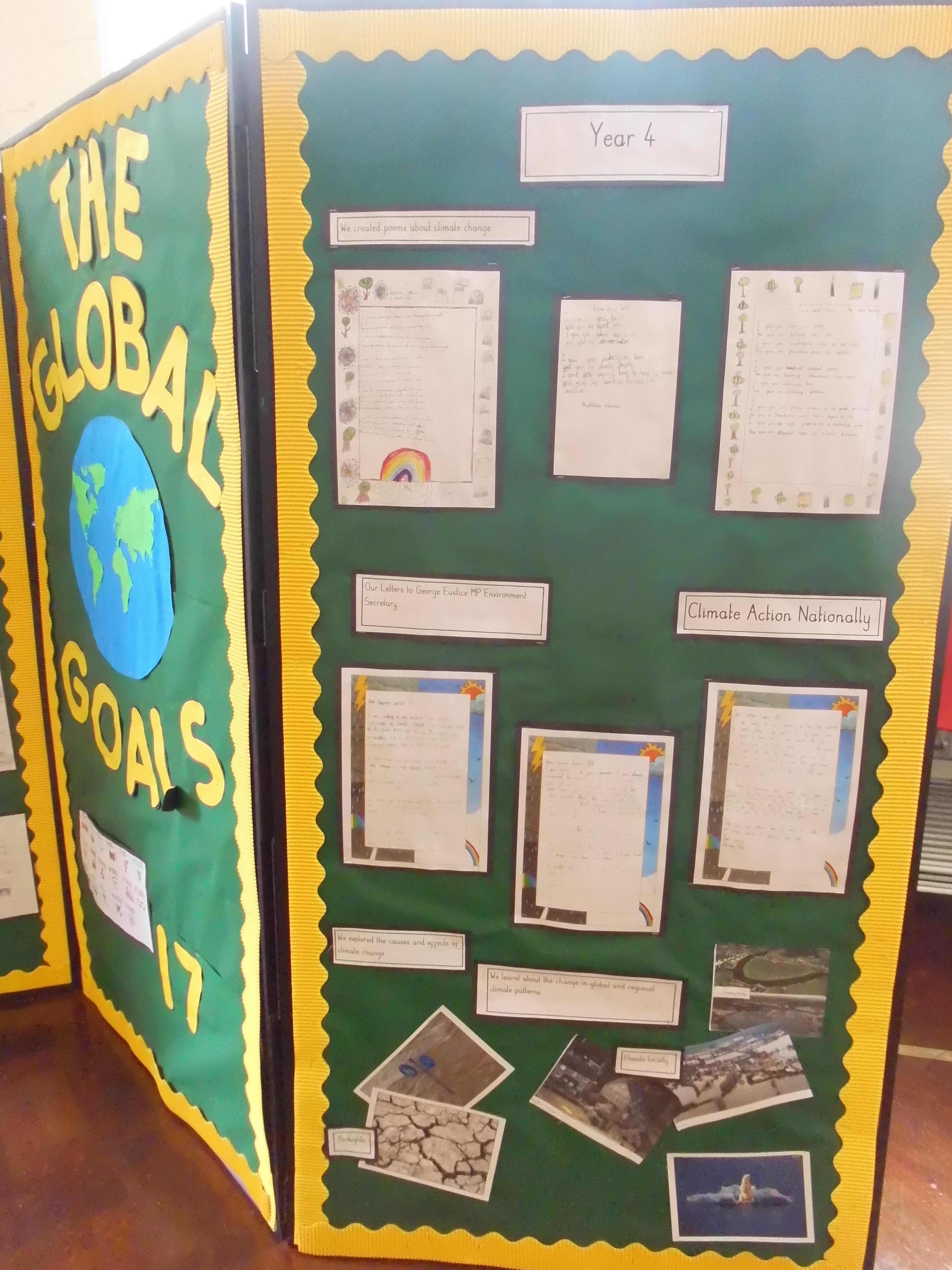 Year 4 created poems about climate change.